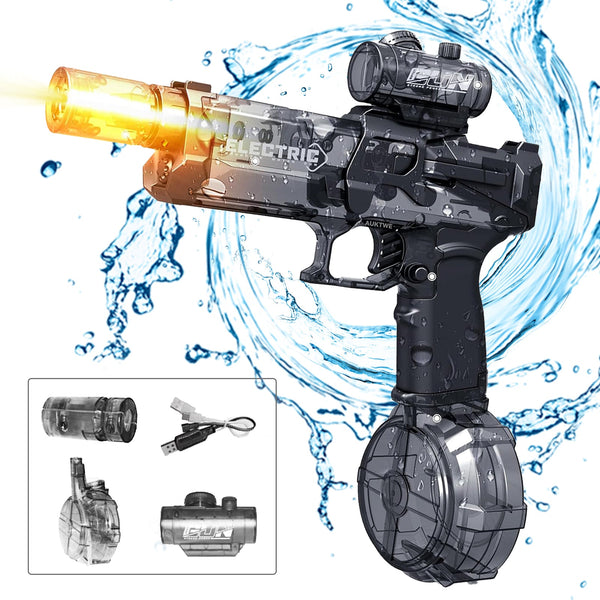 Electric Long-Range Water Gun with LED Lights